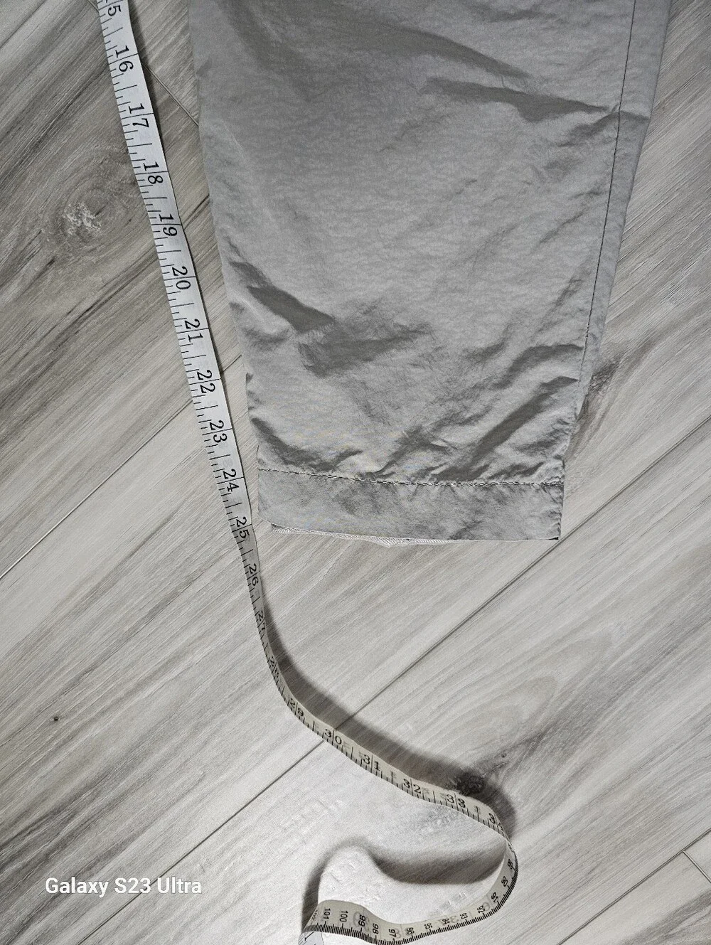 Nike Light Gray Track Pants with Black Logo Sz XL